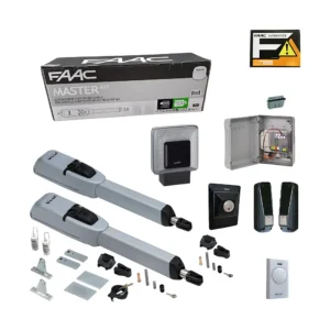 Kit FAAC MASTER 24V 104415144 Automazione Cancello Battente 3m per Anta Completo