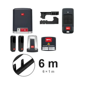 Kit BFT DEIMOS ULTRA BT con cremagliera in nylon da 6 metri