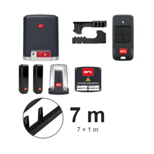 Kit BFT DEIMOS ULTRA BT con cremagliera in nylon da 7 metri