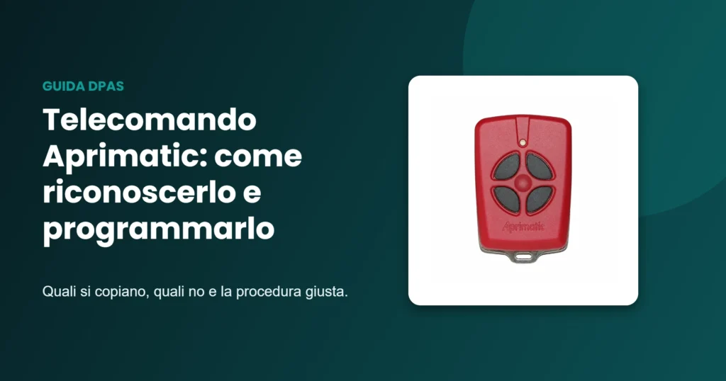 Telecomando Aprimatic TM4 41905/004